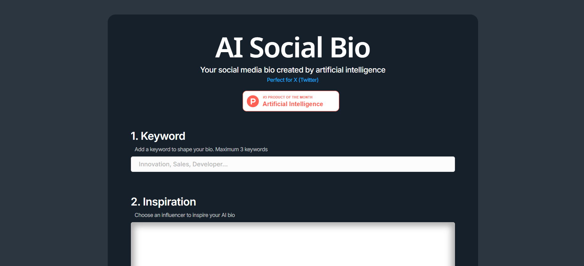 AI Social Bio