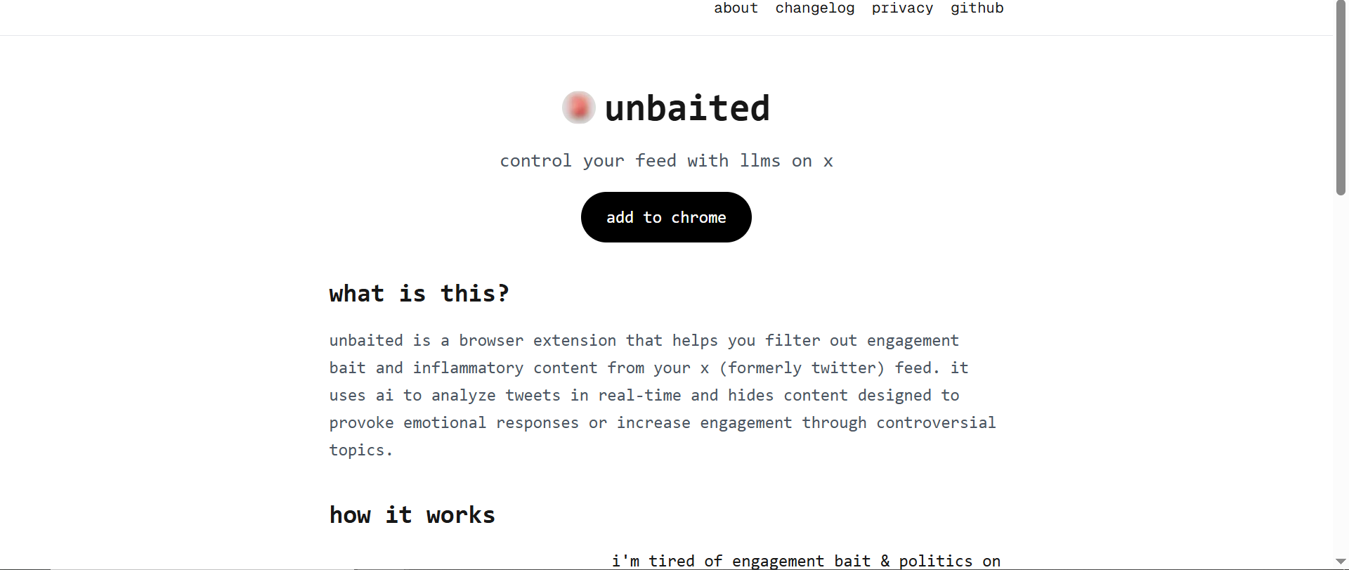 Unbaited