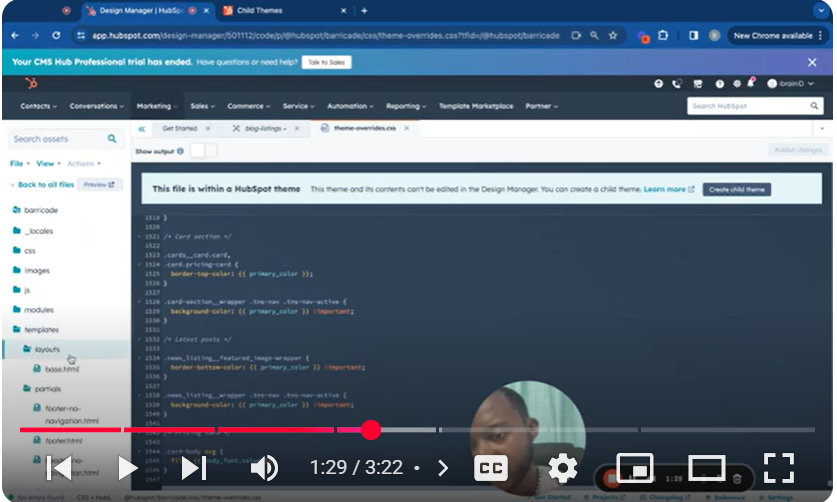 Mastering HubSpot CMS: Part 7 – Theme Structure and How to Edit CSS/JS files