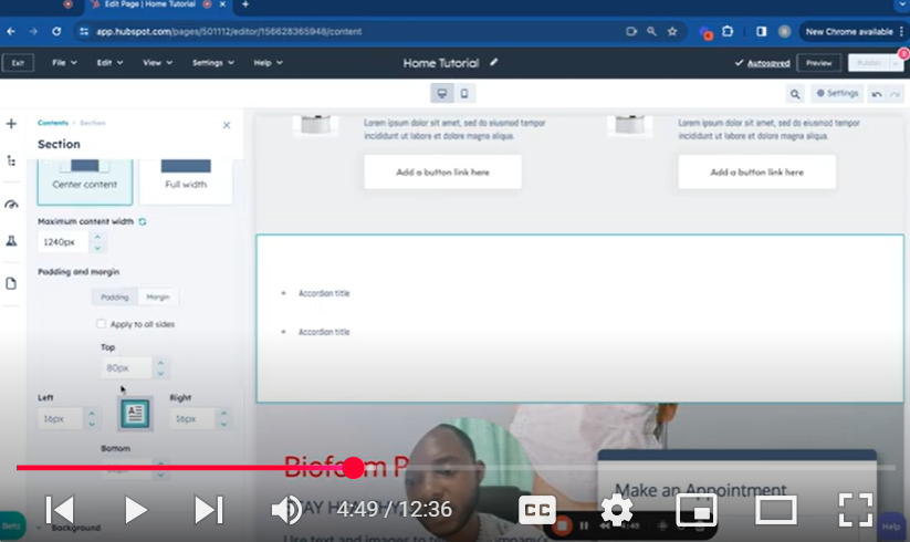 Mastering HubSpot CMS: Part 8 – Drag and Drop Section in Page Editor