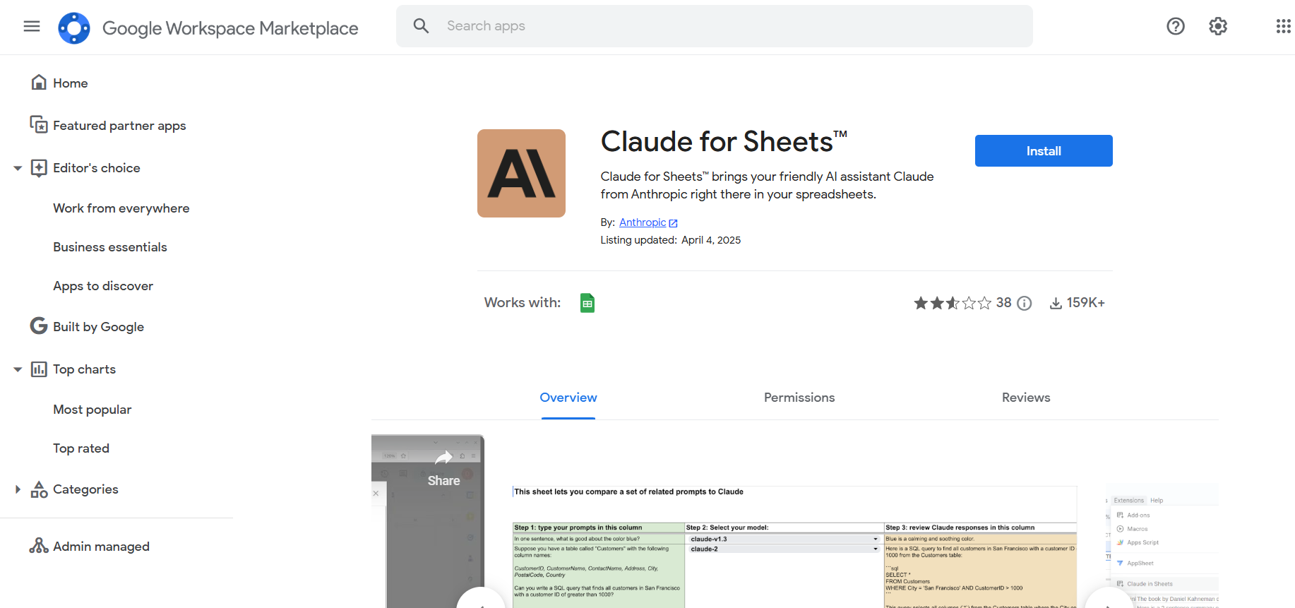 Claude For Sheets