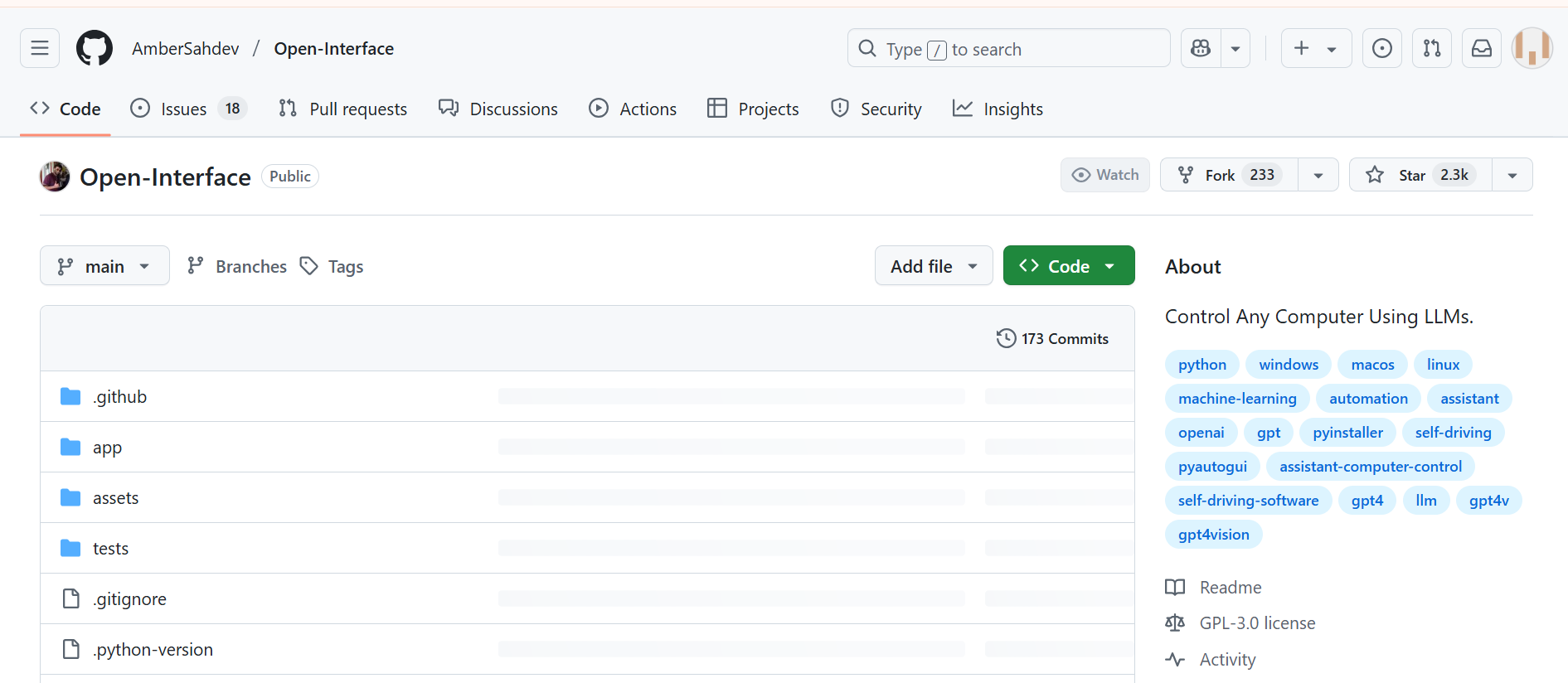 Open Interface