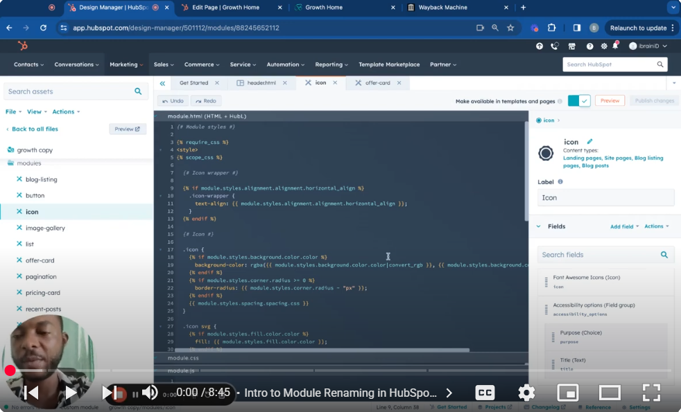 Mastering HubSpot CMS: Part 14 – Efficiently Rename Modules