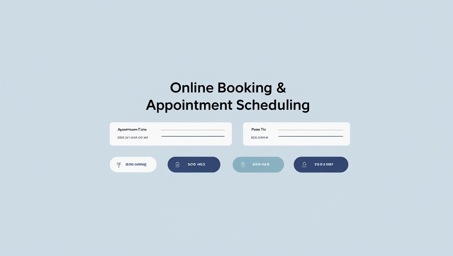 Online Booking & Appointment Scheduling