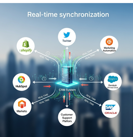 Real-Time CRM Data Sync with External Platforms