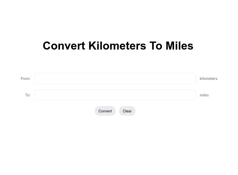 Convert Km to Miles