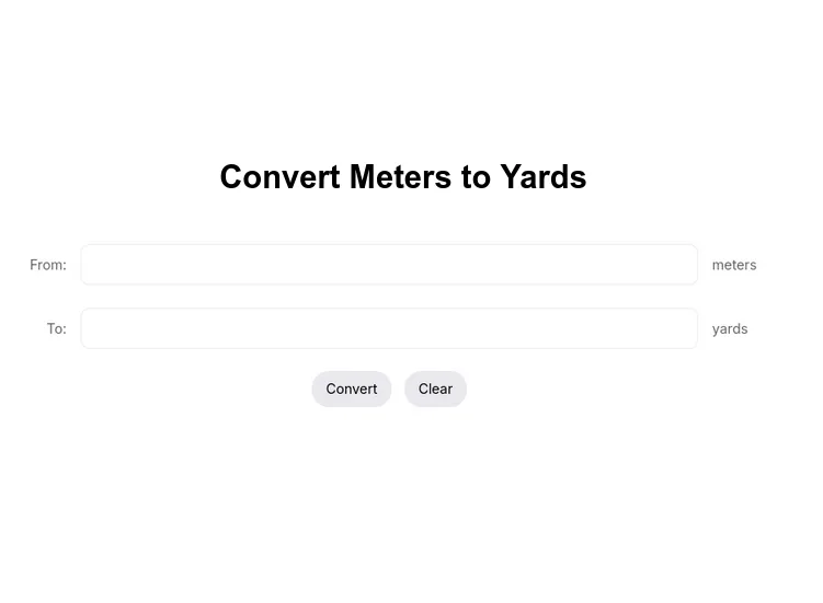 Convert Meters To Yards