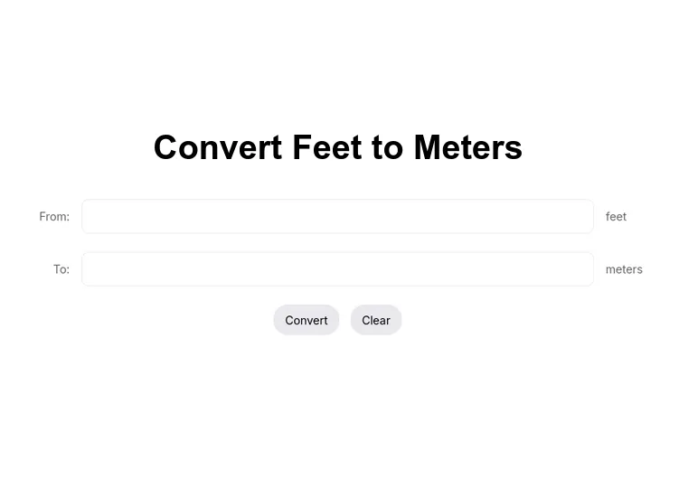 Convert Feet to Meters