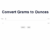 Convert Grams to Ounces