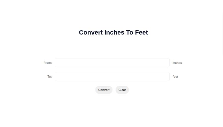 Inches To Feet