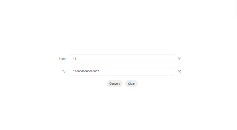 Fahrenheit - Celsius